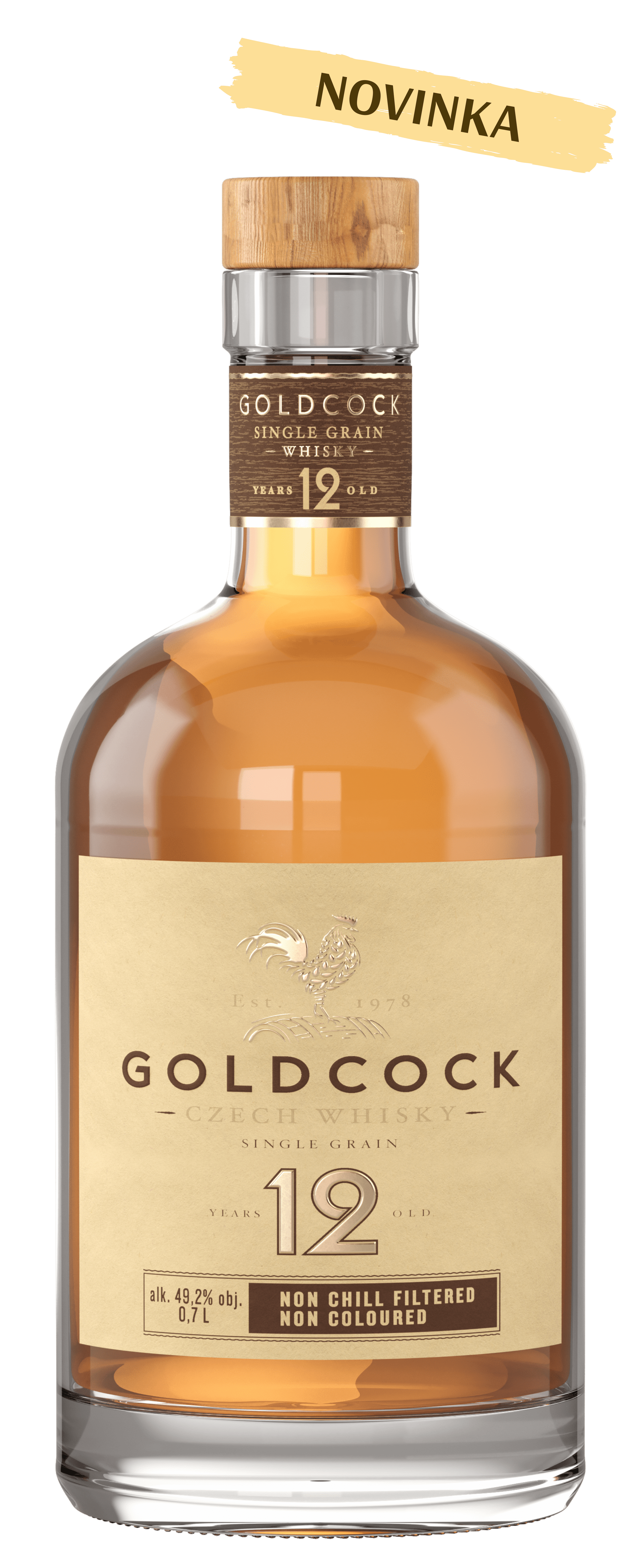 GOLDCOCK SINGLE GRAIN 12YO 49,2% 0,7L