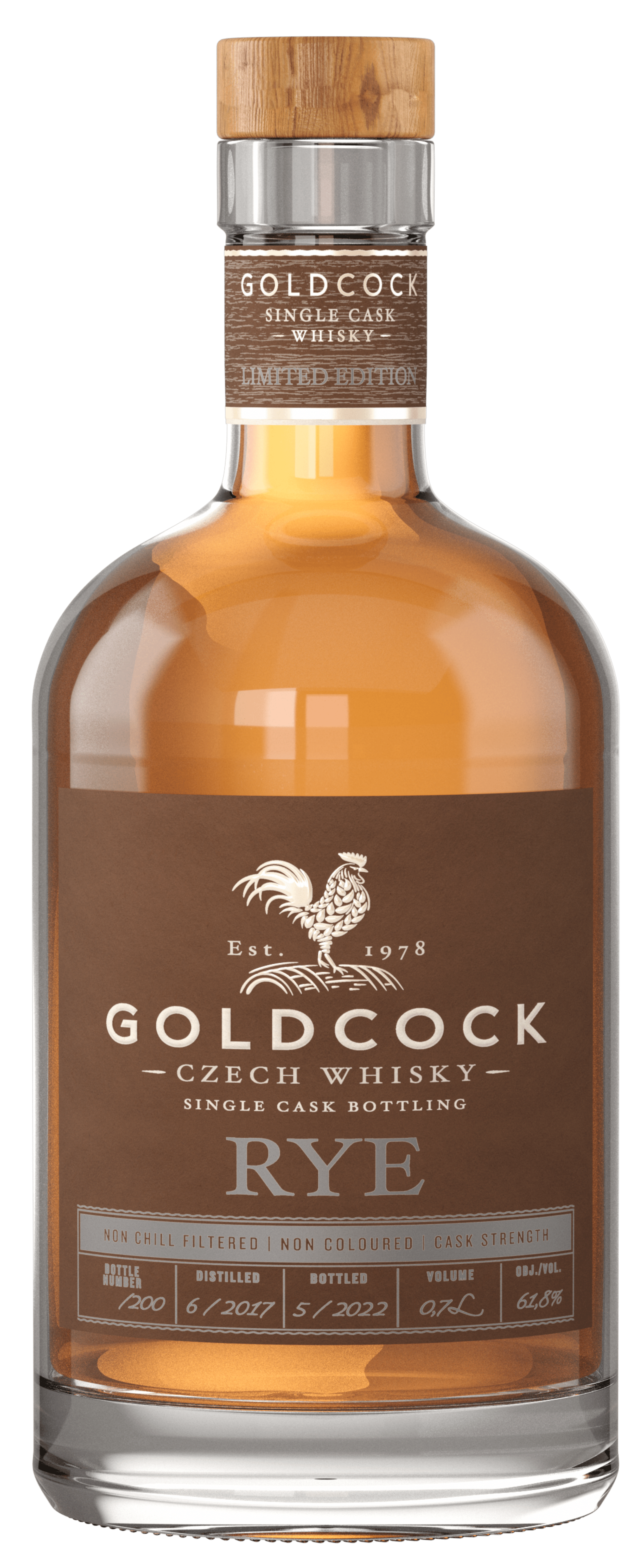 GOLDCOCK RYE 61,8% 0,7L
